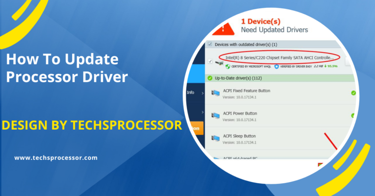 How To Update Processor Driver