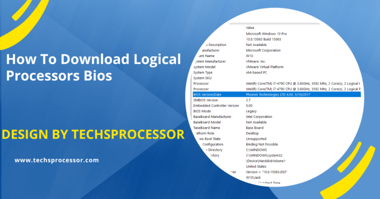 How To Download Logical Processors Bios
