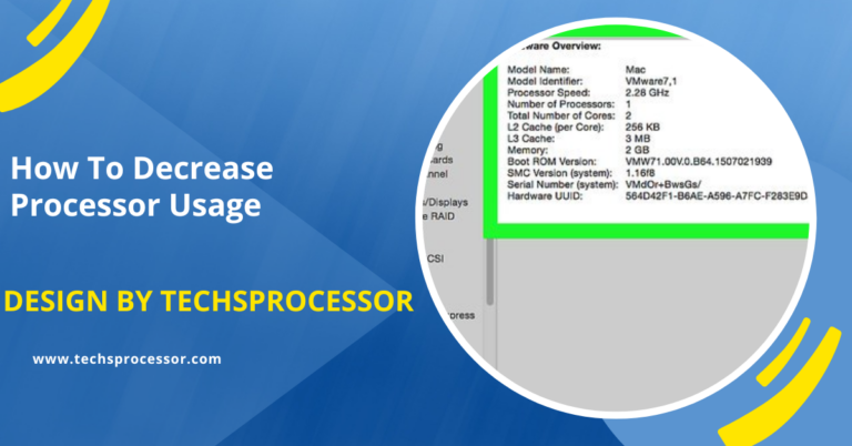 How To Decrease Processor Usage